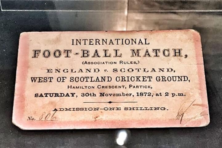 First Ever International Football Match