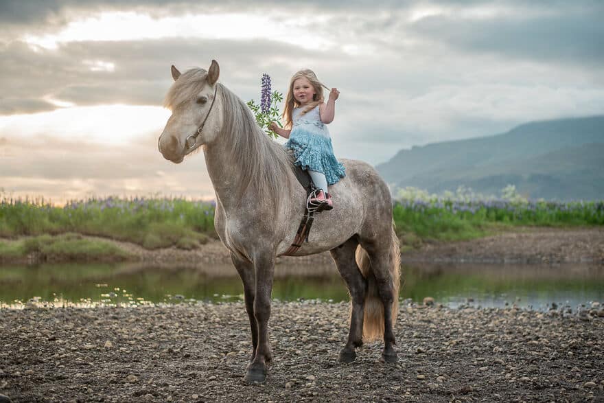 Little Princess On Horse
