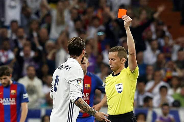 Most Red Cards In A Match