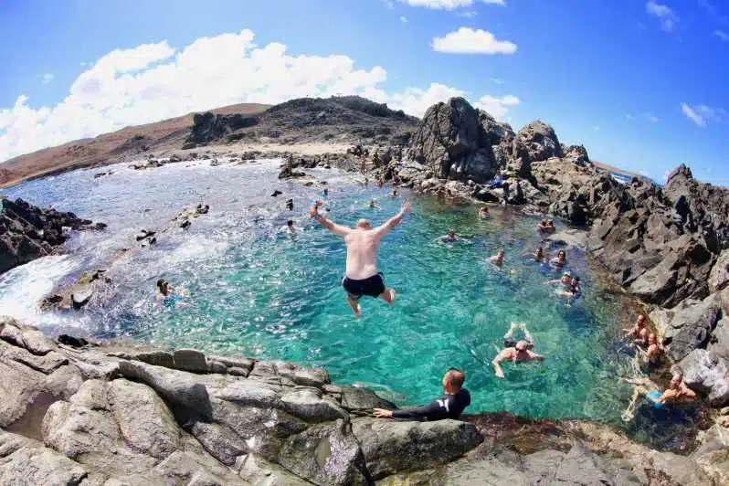 Plunge Into a Natural Pool at Arikok National Park