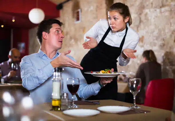 You didnâ€™t like the service at a restaurant. How do you respond?
