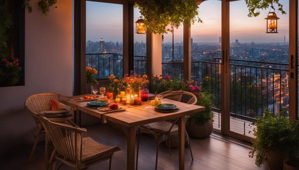 balcony dining