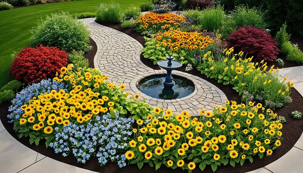 flower garden layout