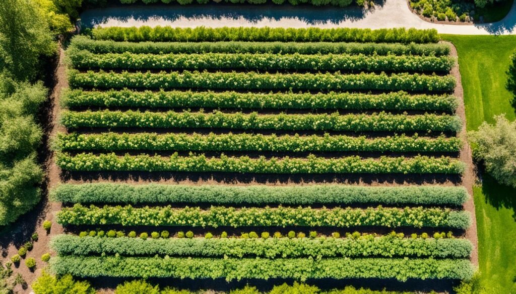 organic garden layout